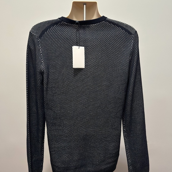 Theory Riland St Crew Sweater - Eclipse/Ivory - Picture 4 of 5